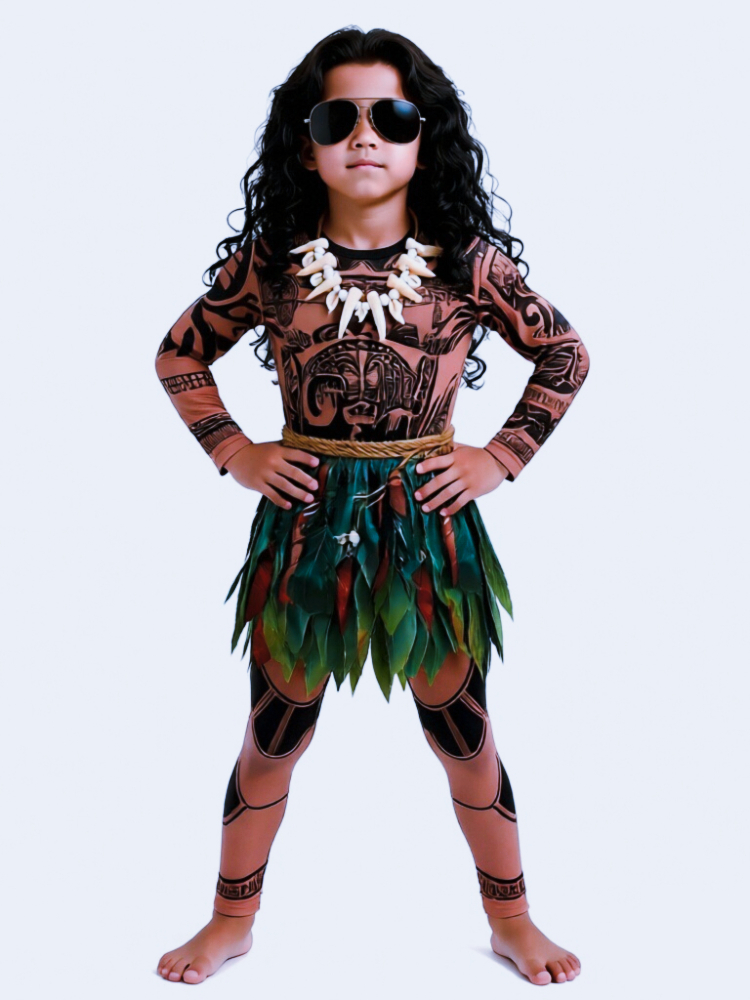 Cosplay Prop Patterns - Costume d'été Moana Maui pour enfants